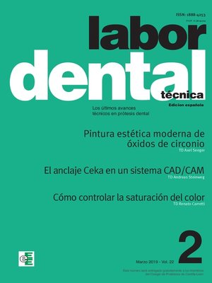 cover image of Labor Dental Técnica Volume22 Mar. 2019 nº2